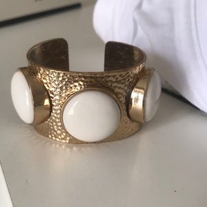 Gold cuff bracelet